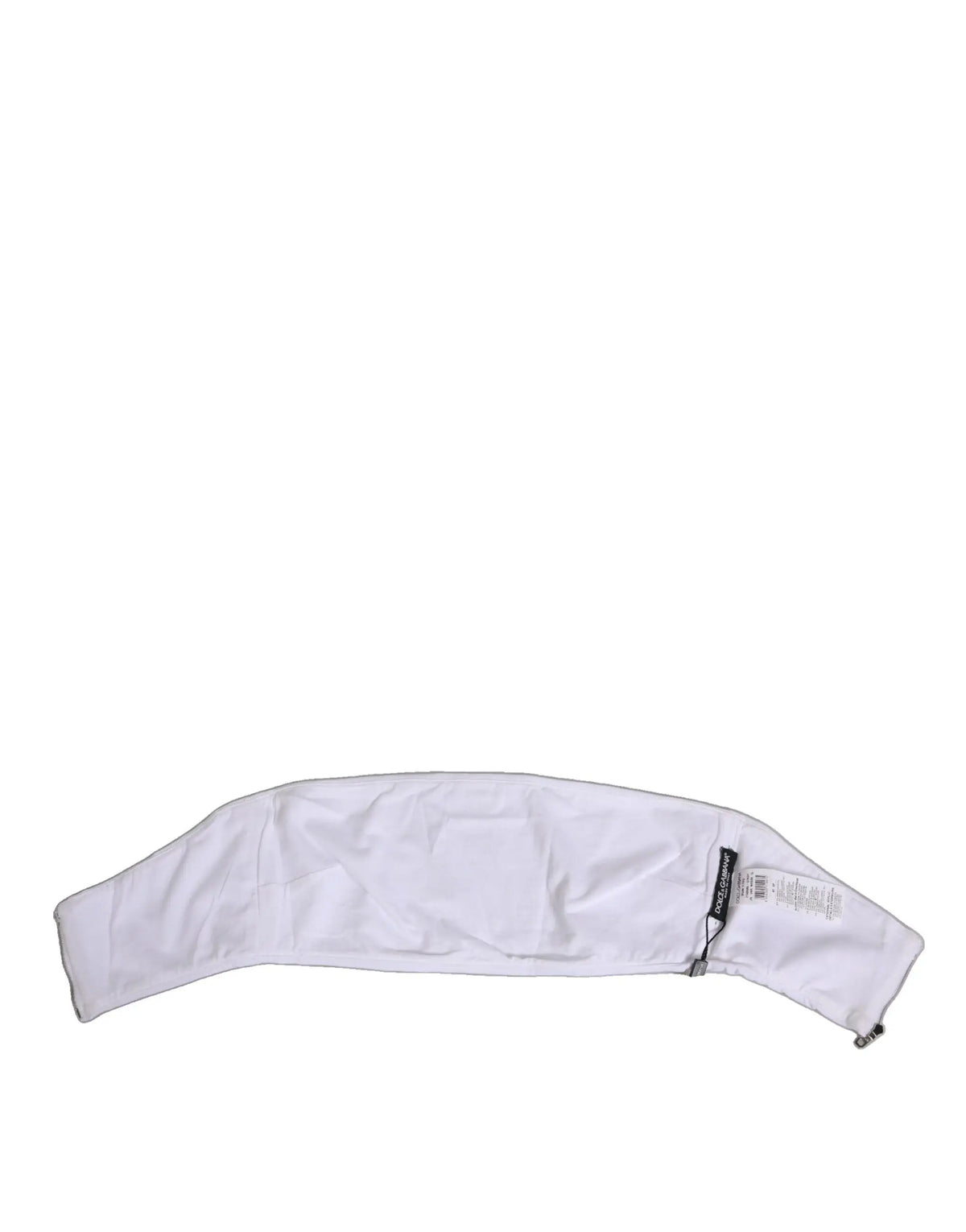 Headband blanc en tissu avec design minimaliste et coutures discrètes pour corset bandeau nylon dolce gabbana