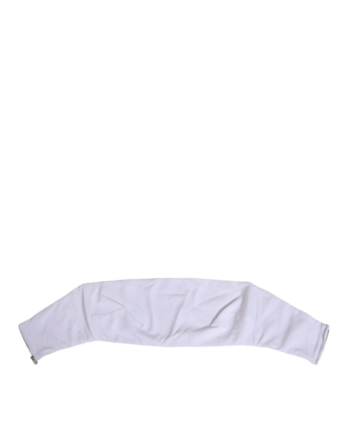 Manche en tissu blanc doux avec un design simple et bords finis pour corset sans bretelles nylon dolce & gabbana