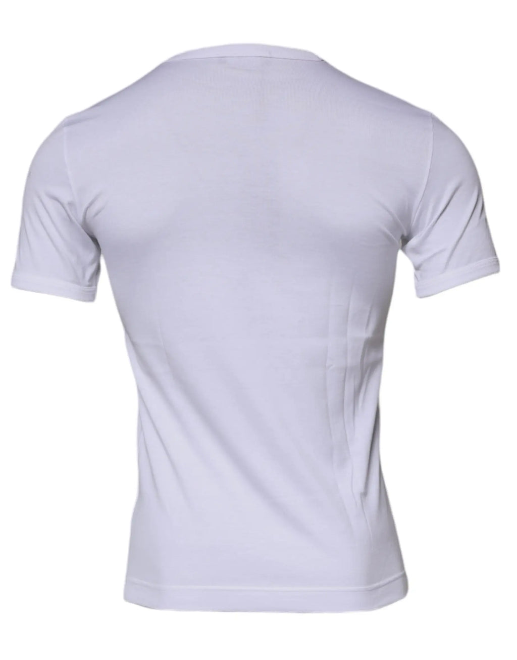 T-shirt blanc dolce & gabbana panda king en coton avec manches courtes et col rond en tissu lisse et ajusté