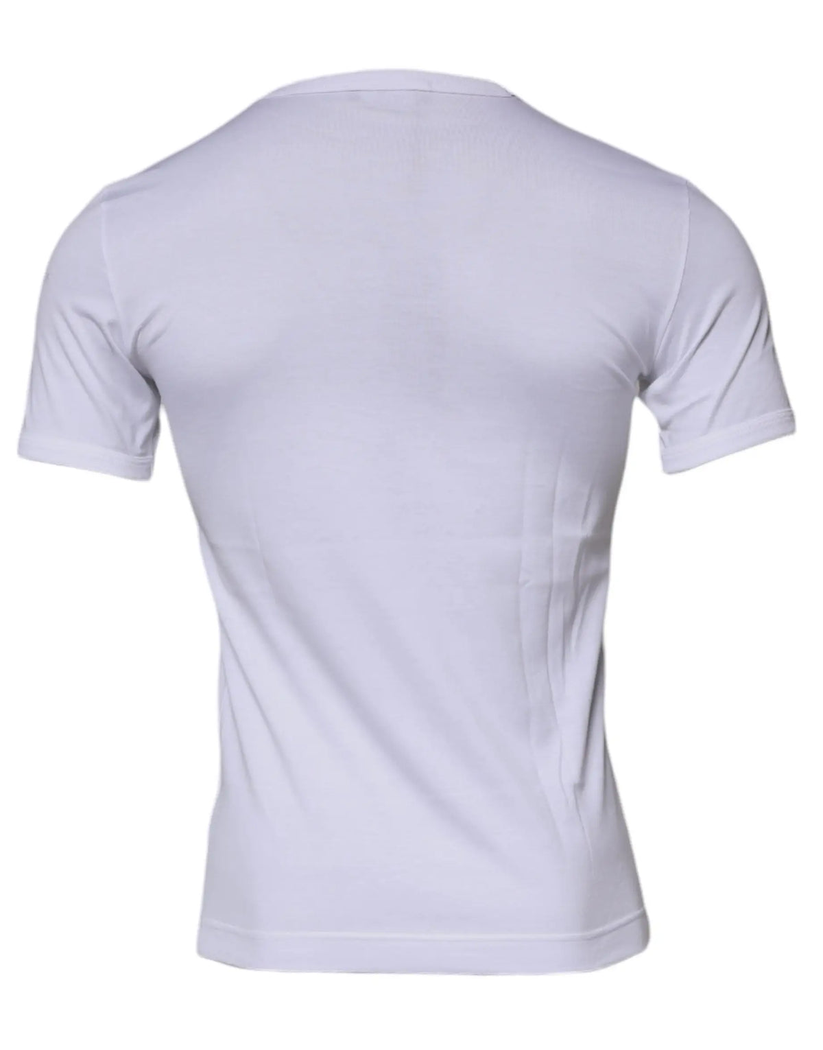 T-shirt blanc dolce & gabbana panda king en coton avec manches courtes et col rond en tissu lisse et ajusté