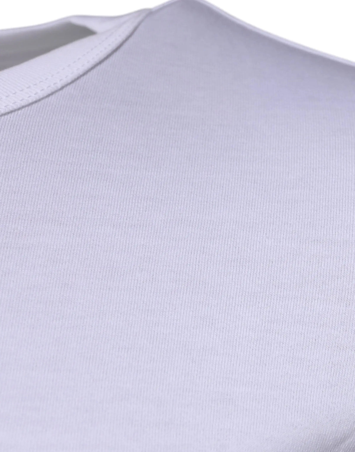T-shirt blanc dolce & gabbana panda king en coton avec tissu légèrement texturé et encolure finement cousue