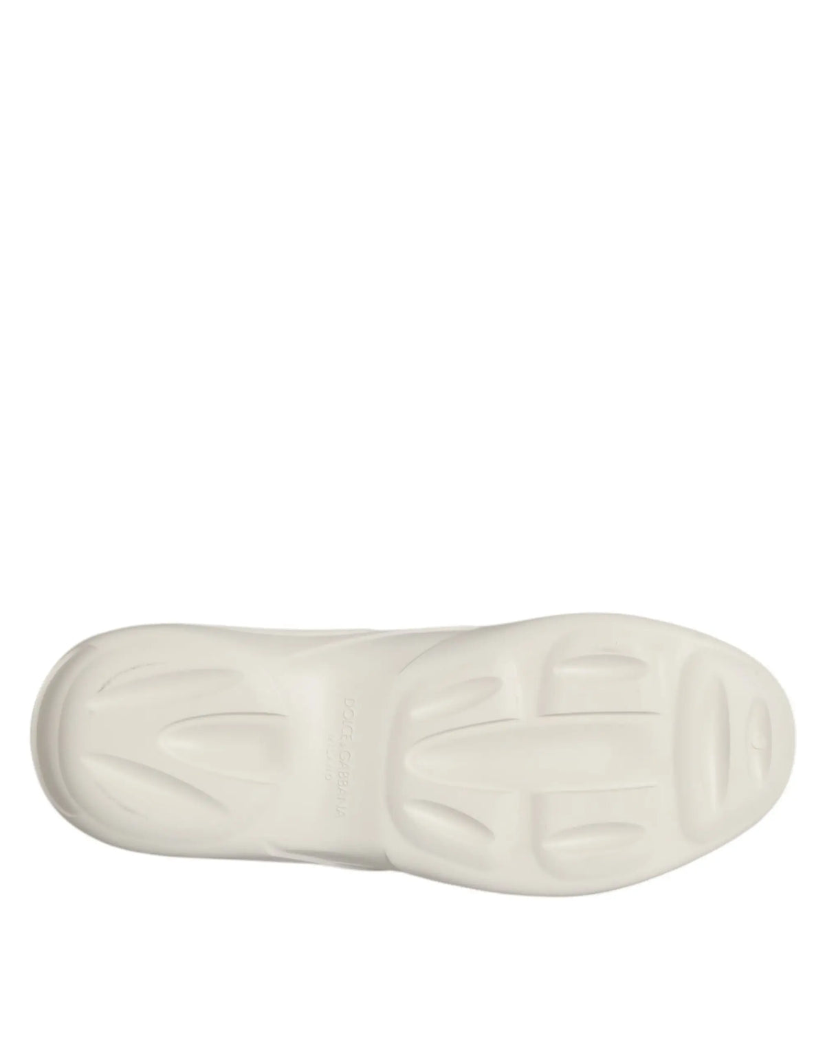 Semelle en caoutchouc blanc à motif épais texturé pour chaussures basses dolce & gabbana slides