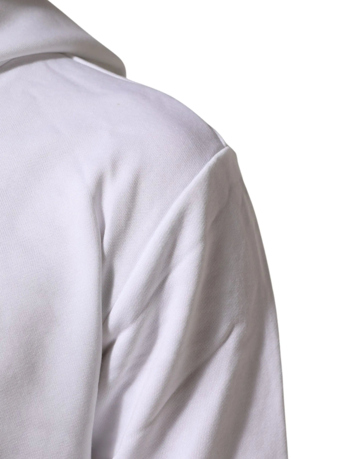 Dolce gabbana sweat à capuche blanc avec cœur sacré en coton tissu lisse et col net et irréprochable