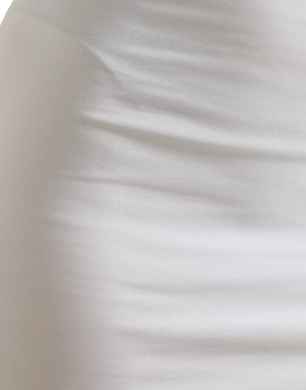 Jupe crayon courte blanche dolce & gabbana en viscose fluide avec plis doux et texture lisse
