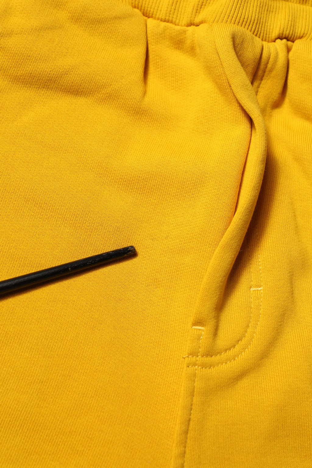 Pantalon de jogging en coton jaune dolce & gabbana avec taille élastique côtelée et cordon de serrage
