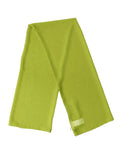 Dolce & gabbana foulard jaune vert en microfibre douce de 131 cm x 99,5 cm avec bords soigneusement pliés