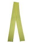 Écharpe dolce & gabbana jaune vert en soie foulard 292cm x 19cm avec texture douce et extensible côtelée
