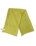 Foulard dolce & gabbana jaune en soie douce légèrement translucide avec bords pliés soigneusement 120cm x 117cm