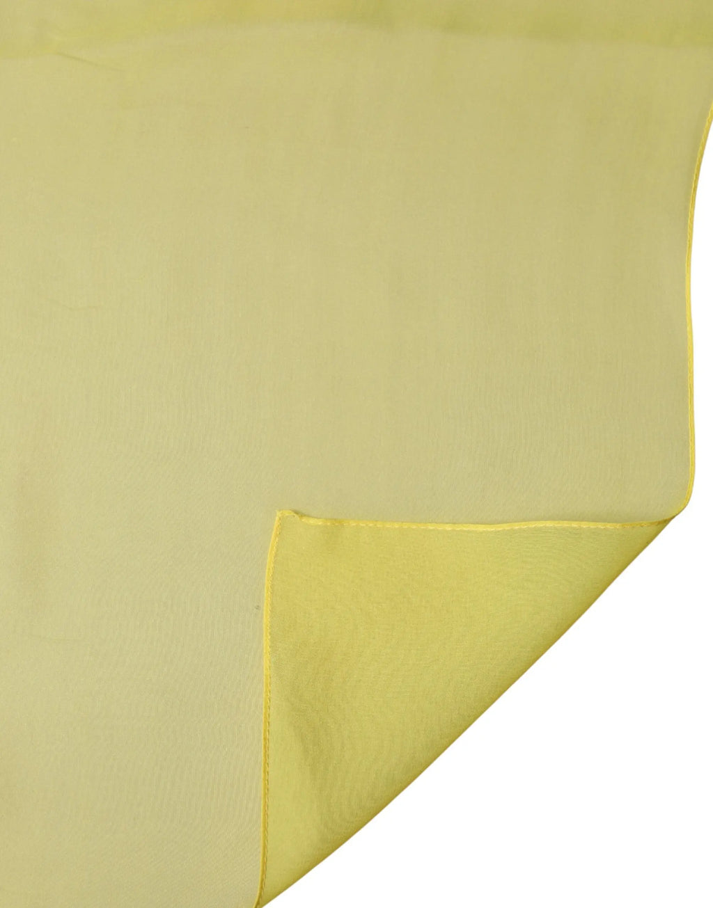 Dolce & gabbana foulard pour homme en soie jaune pâle avec bordures soigneusement pliées 200cm x 130cm
