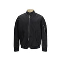 Blouson bomber dsquared² noir en polyamide avec doublure beige col fermeture éclair et poches à rabat boutonnées