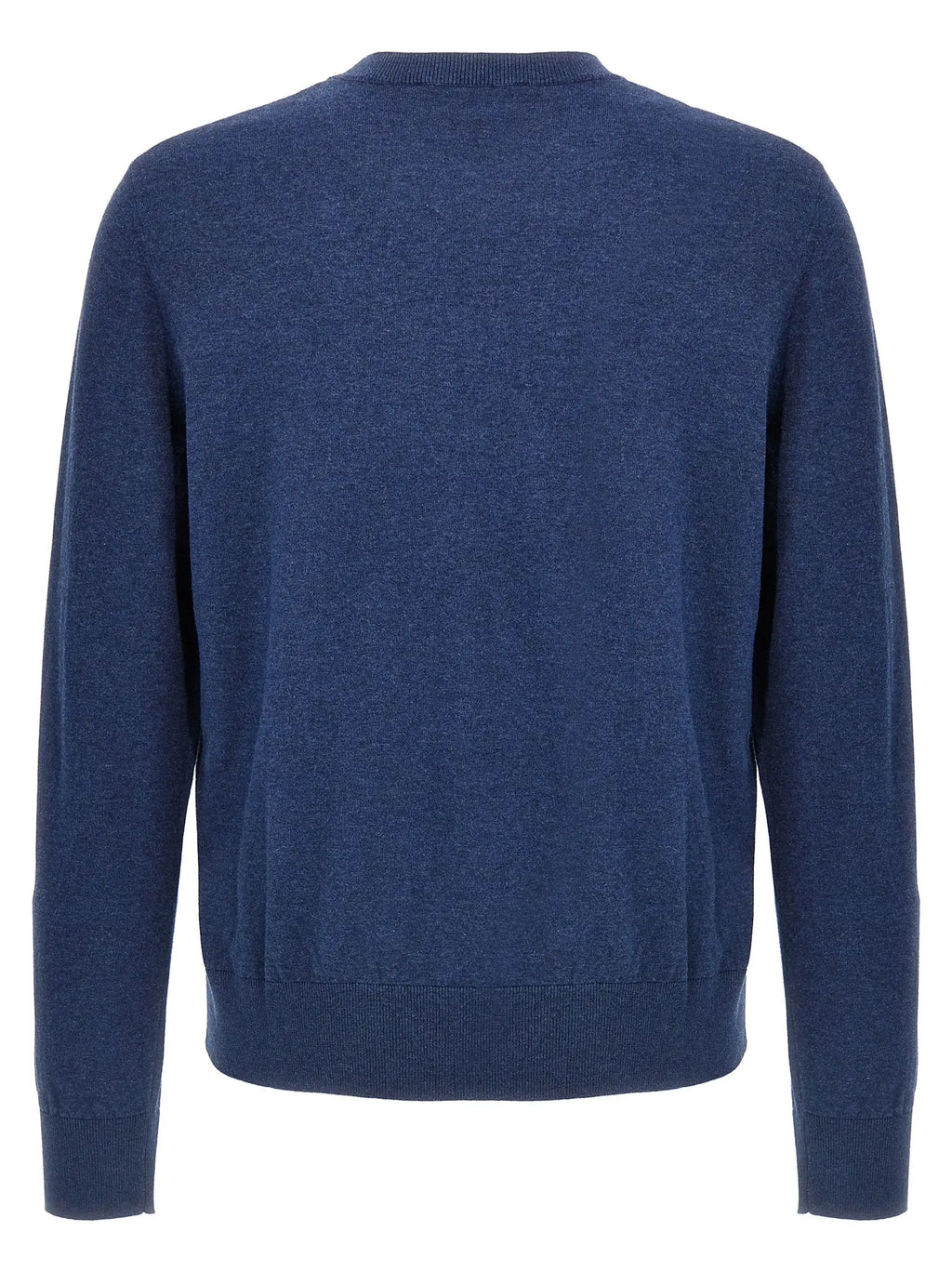 Cardigan bleu en coton dsquared² avec maille fine et poignets et ourlet côtelés en bleu marine