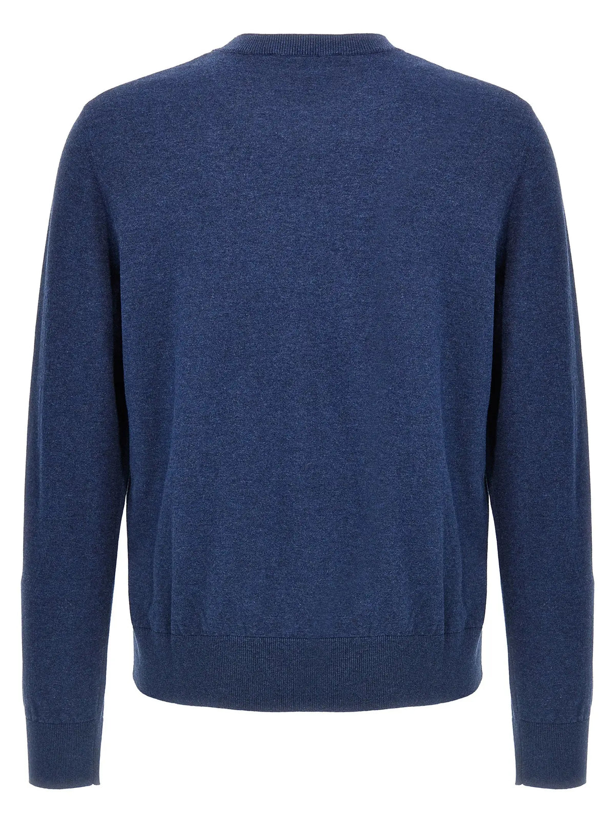 Cardigan bleu en coton dsquared² avec maille fine et poignets et ourlet côtelés en bleu marine