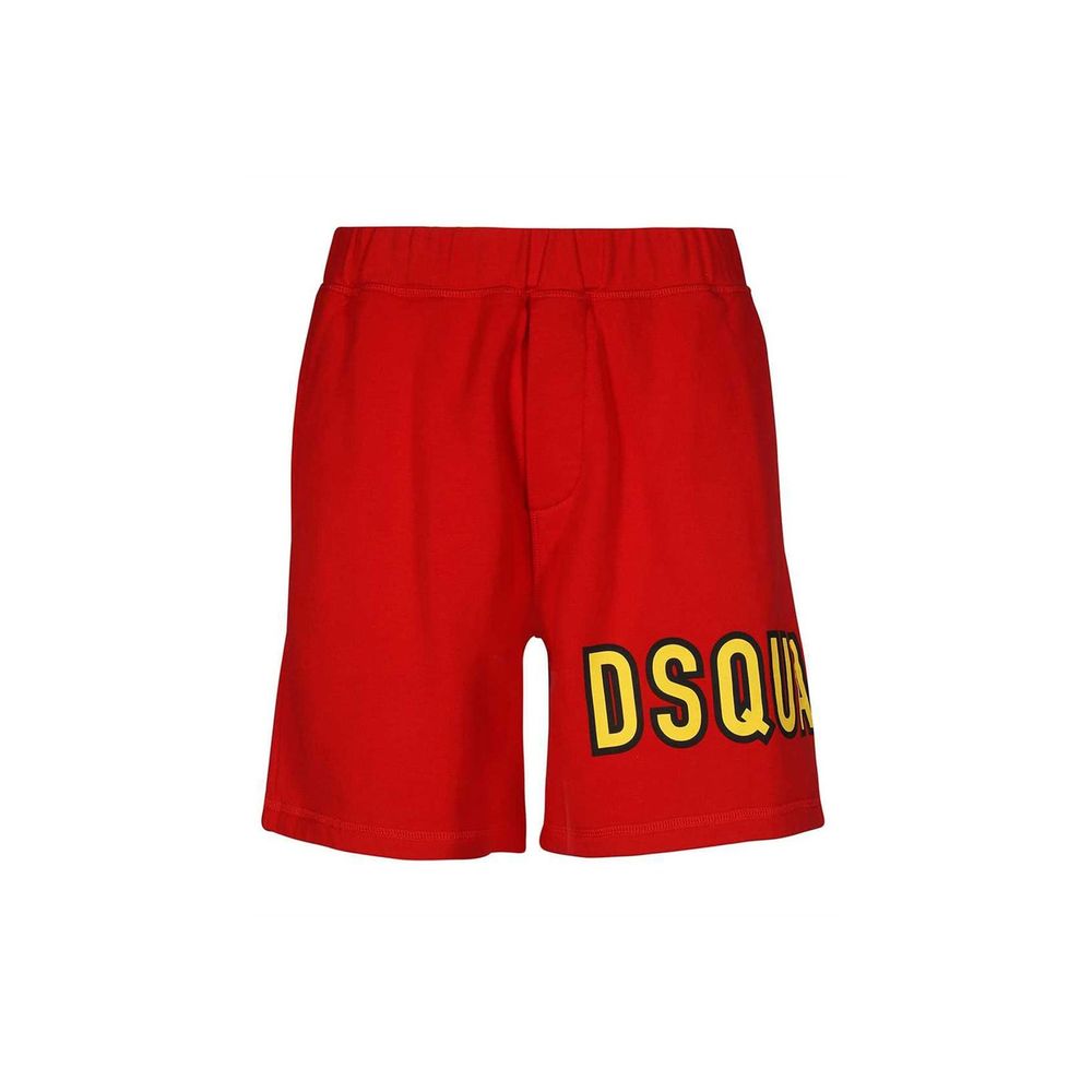 Shorts en coton multicolores de Dsquared², avec design décontracté et style moderne.