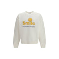 Sweatshirt en coton blanc de Dsquared², vêtement décontracté avec logo discret, porté sur un mannequin.