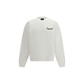 Sweatshirt en coton blanc de Dsquared², style décontracté avec logo discret, porté sur un mannequin.