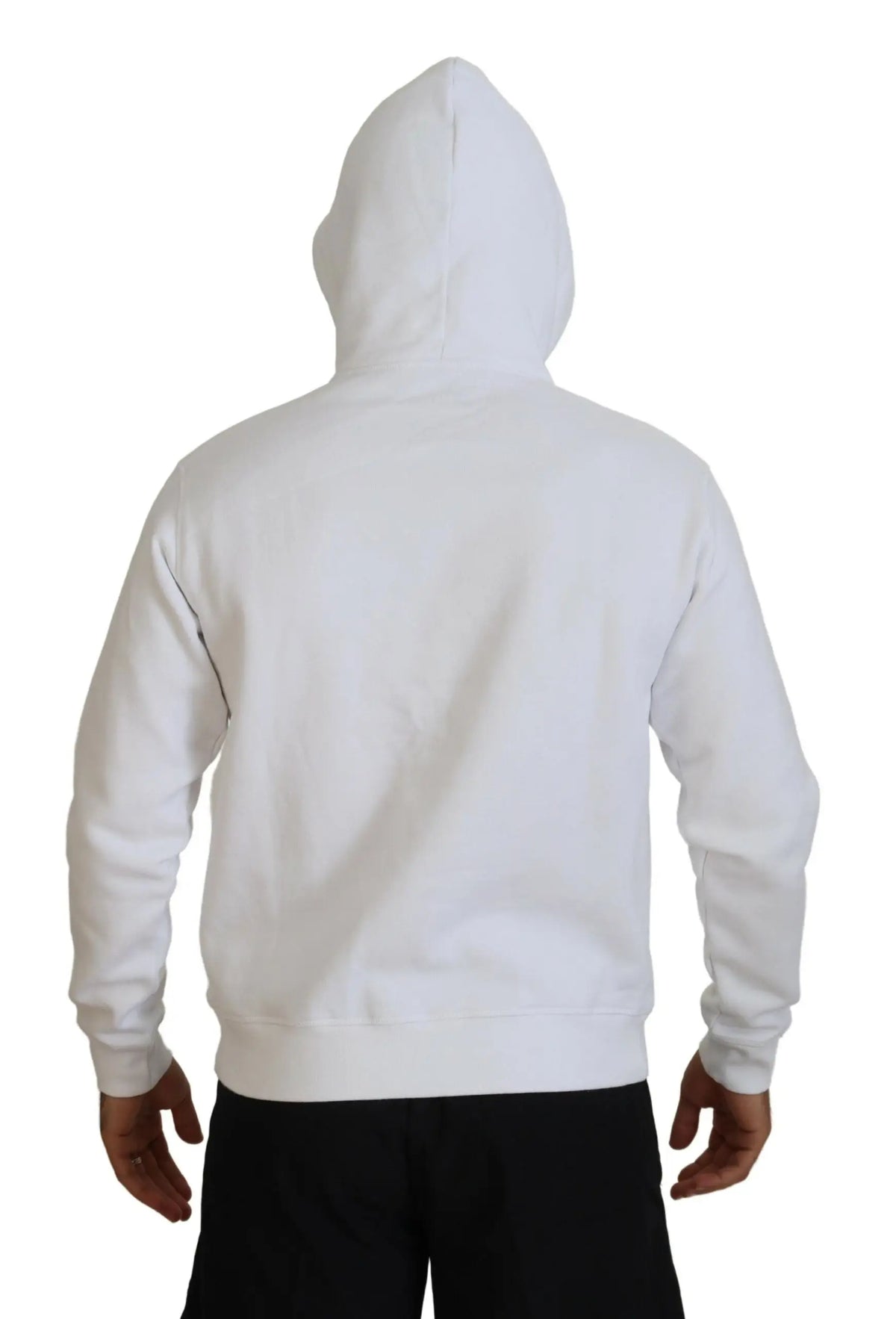 Dsquared² sweat à capuche blanc en coton avec tissu doux et design simple sur l’avant