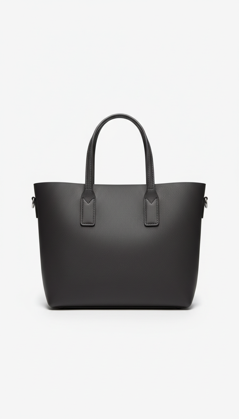 Cabas en cuir italien signature de La Luxence, sac à main spacieux avec poignées en cuir et finition élégante.