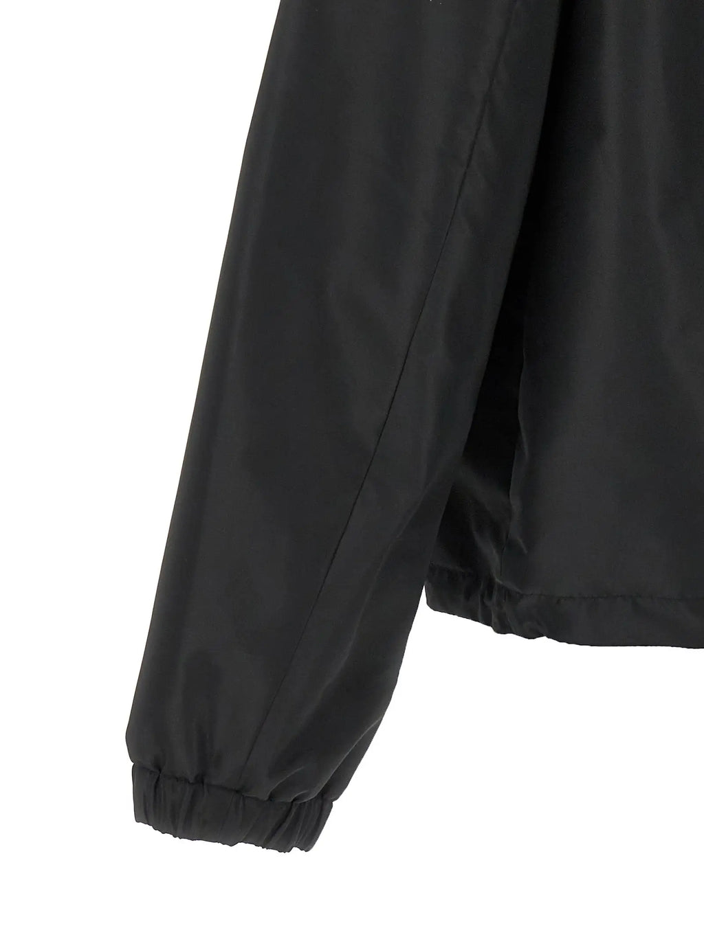 Manche de veste fendi noire en nylon avec poignet élastiqué en polyester shell