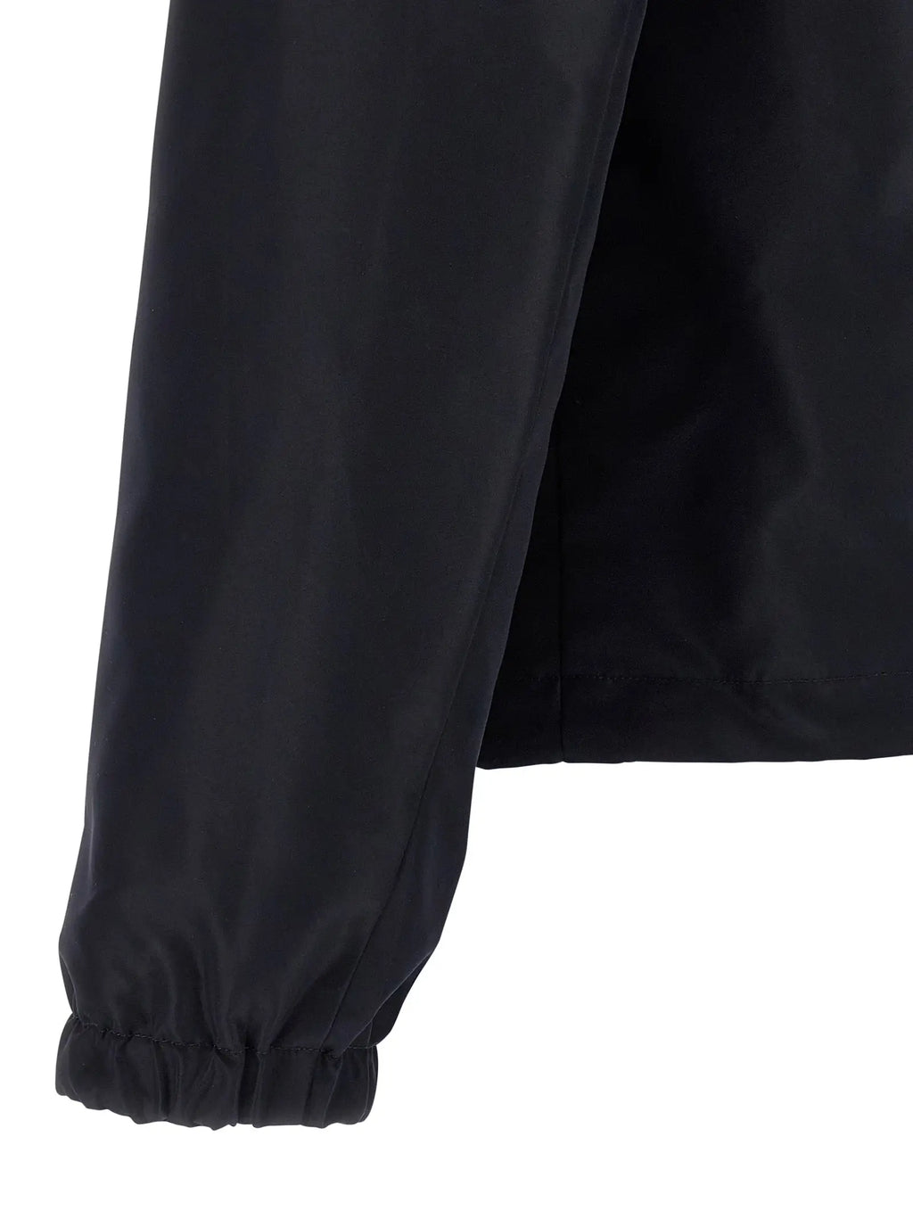 Manche de veste fendi bleu en polyester avec poignet élastiqué en nylon noir
