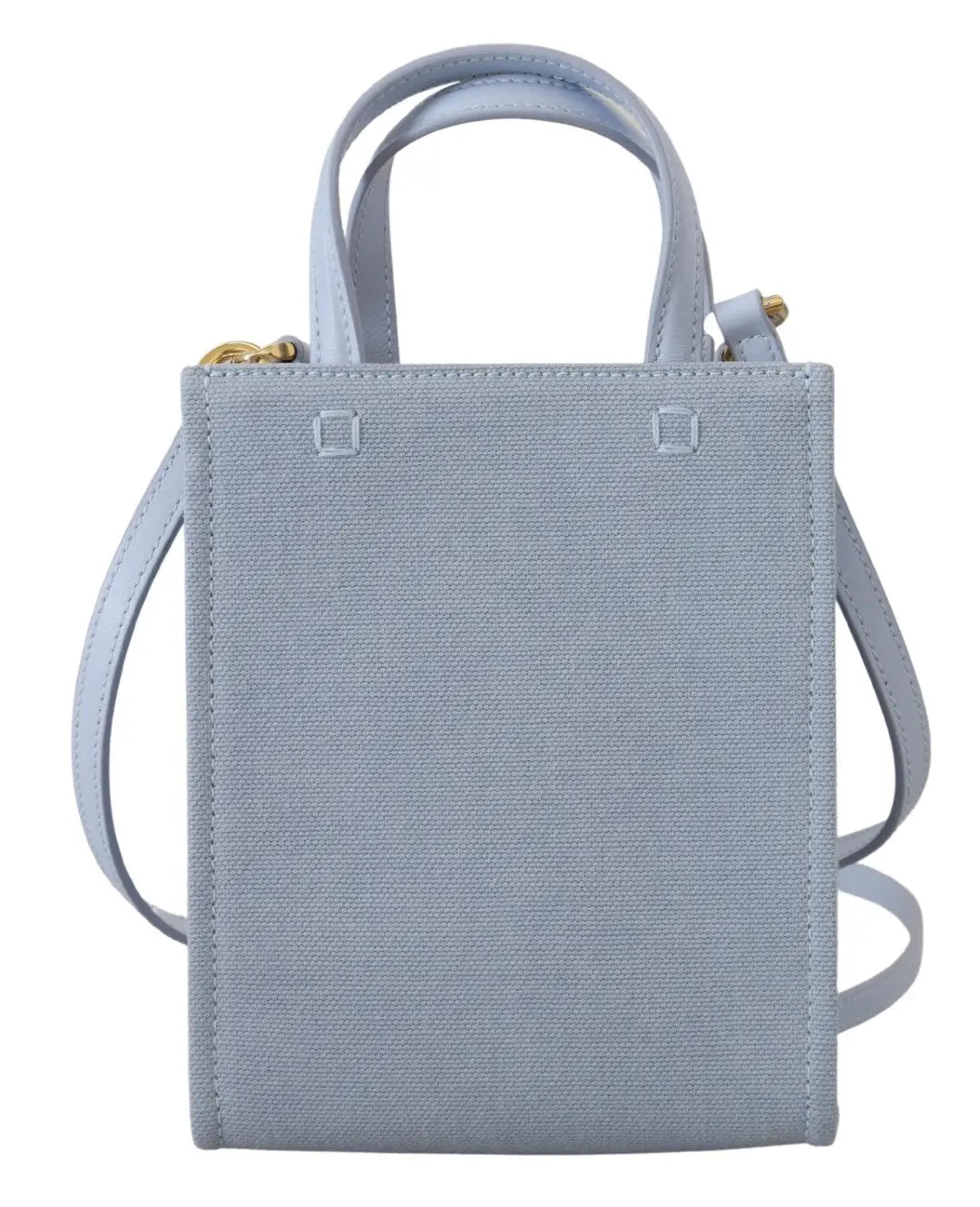 Sac bandoulière mini Givenchy bleu en toile enduite avec poignée assortie et tirette zippée dorée