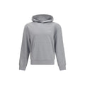 Sweatshirt givenchy gris en coton minimaliste avec logo subtil sur la poitrine et poignets côtelés