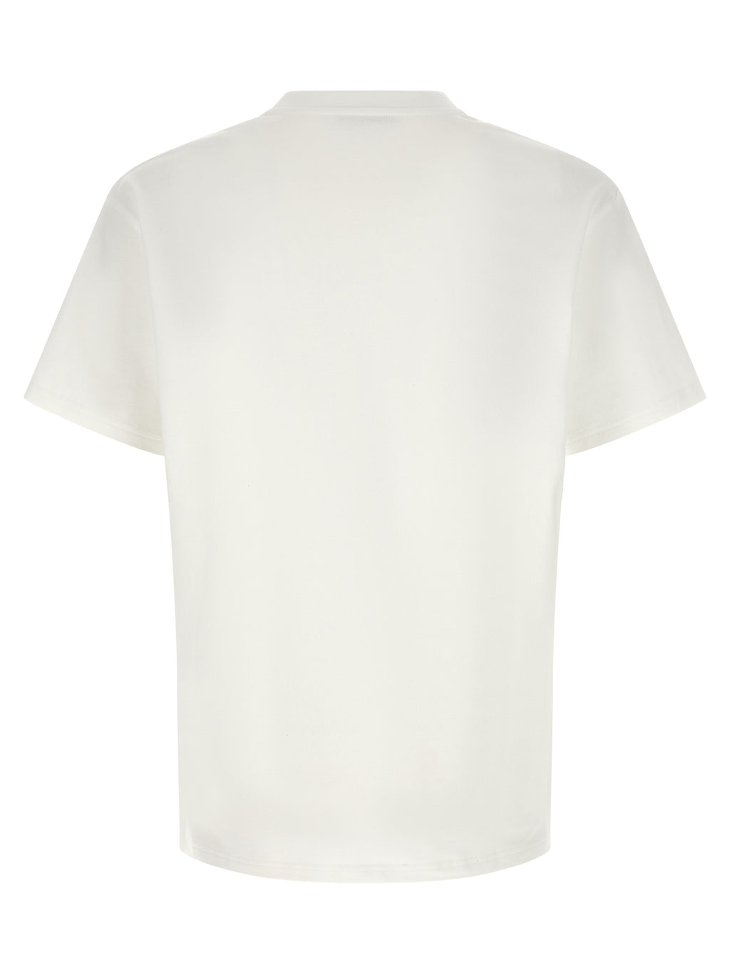 T-shirt blanc en coton Givenchy, vêtement décontracté avec logo discret, porté sur un mannequin.