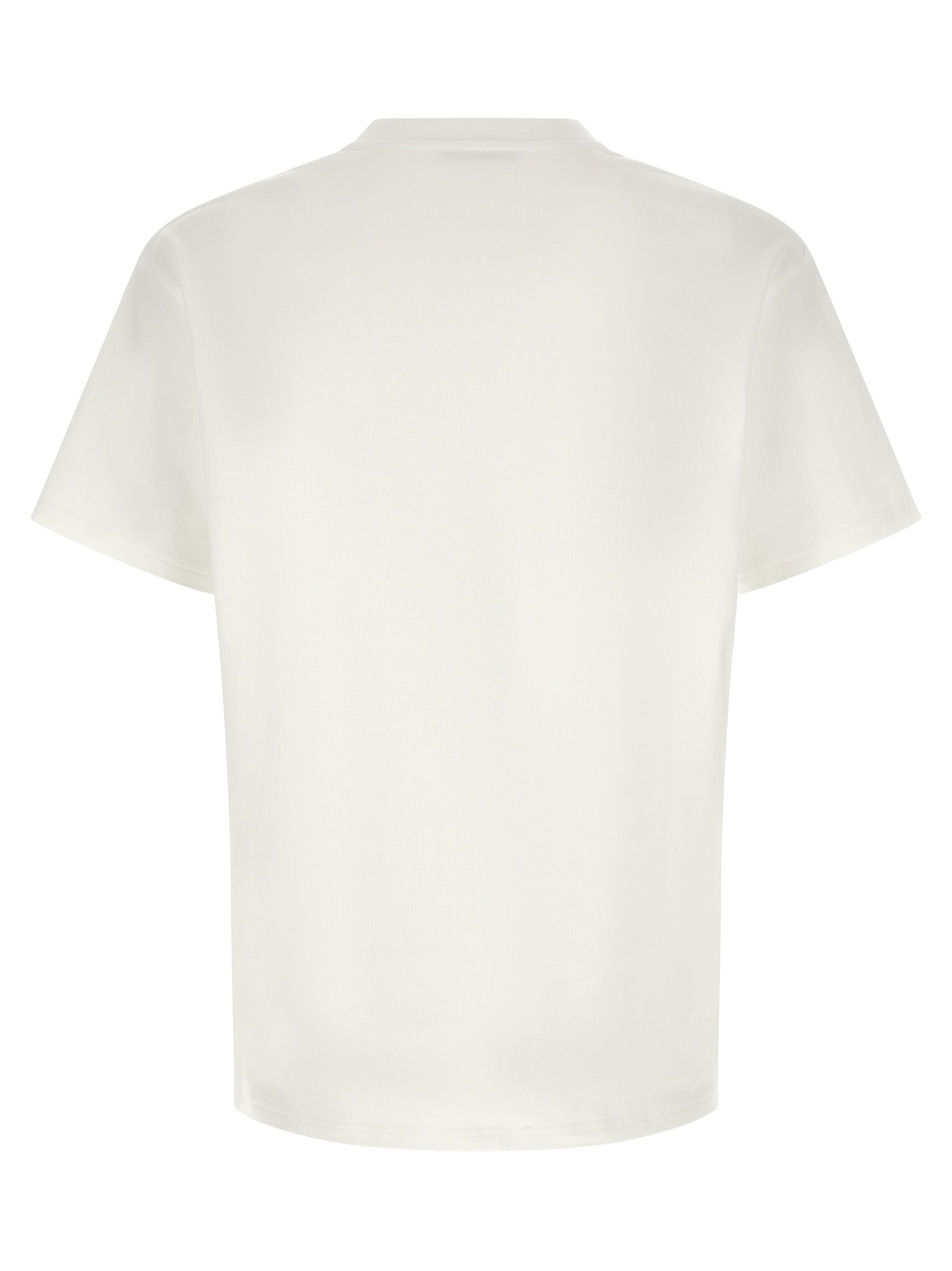 T-shirt blanc en coton Givenchy, vêtement décontracté avec logo discret, porté sur un mannequin.