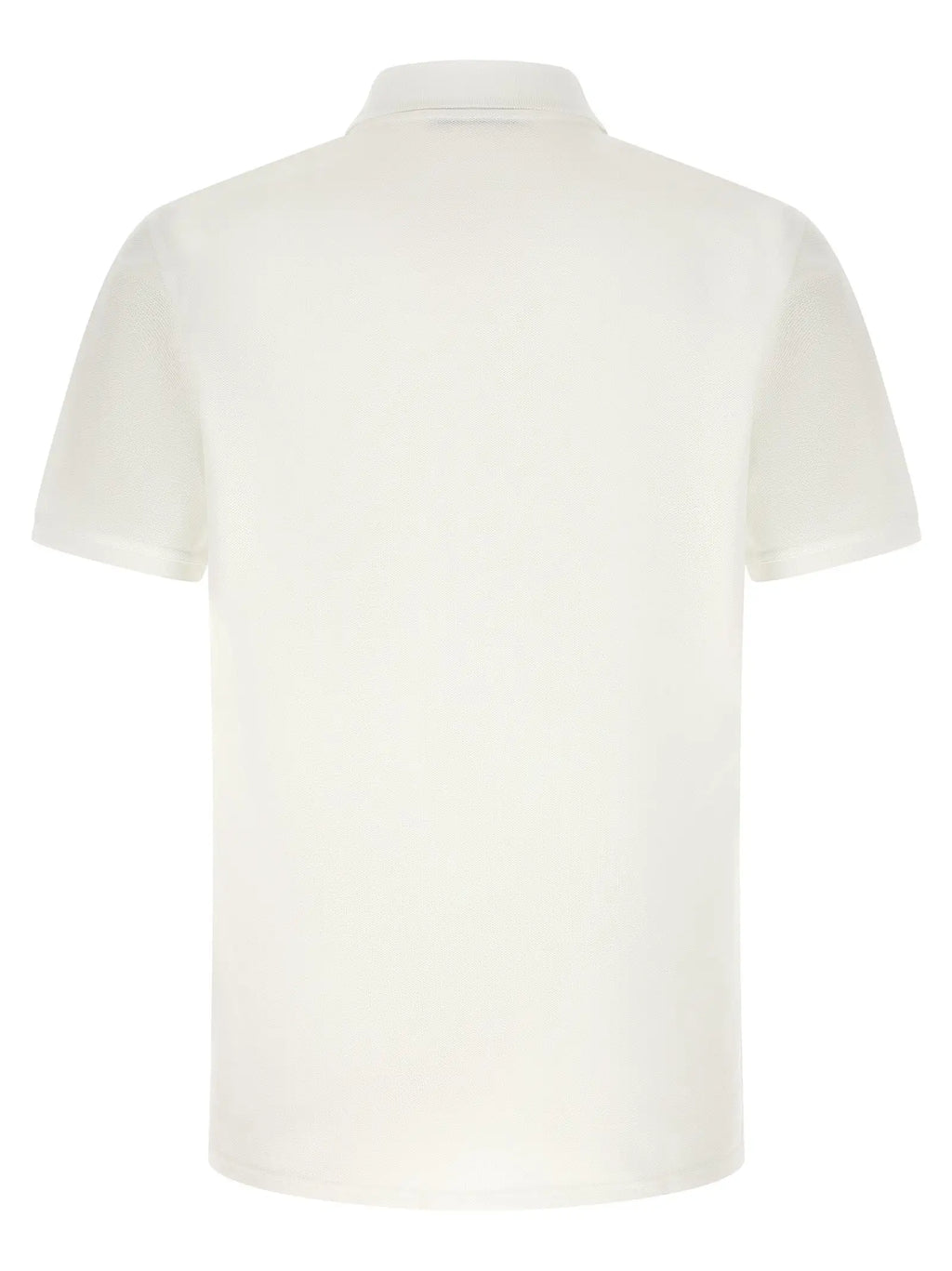 Polo blanc Givenchy en coton avec col classique et bordure côtelée subtile manches courtes