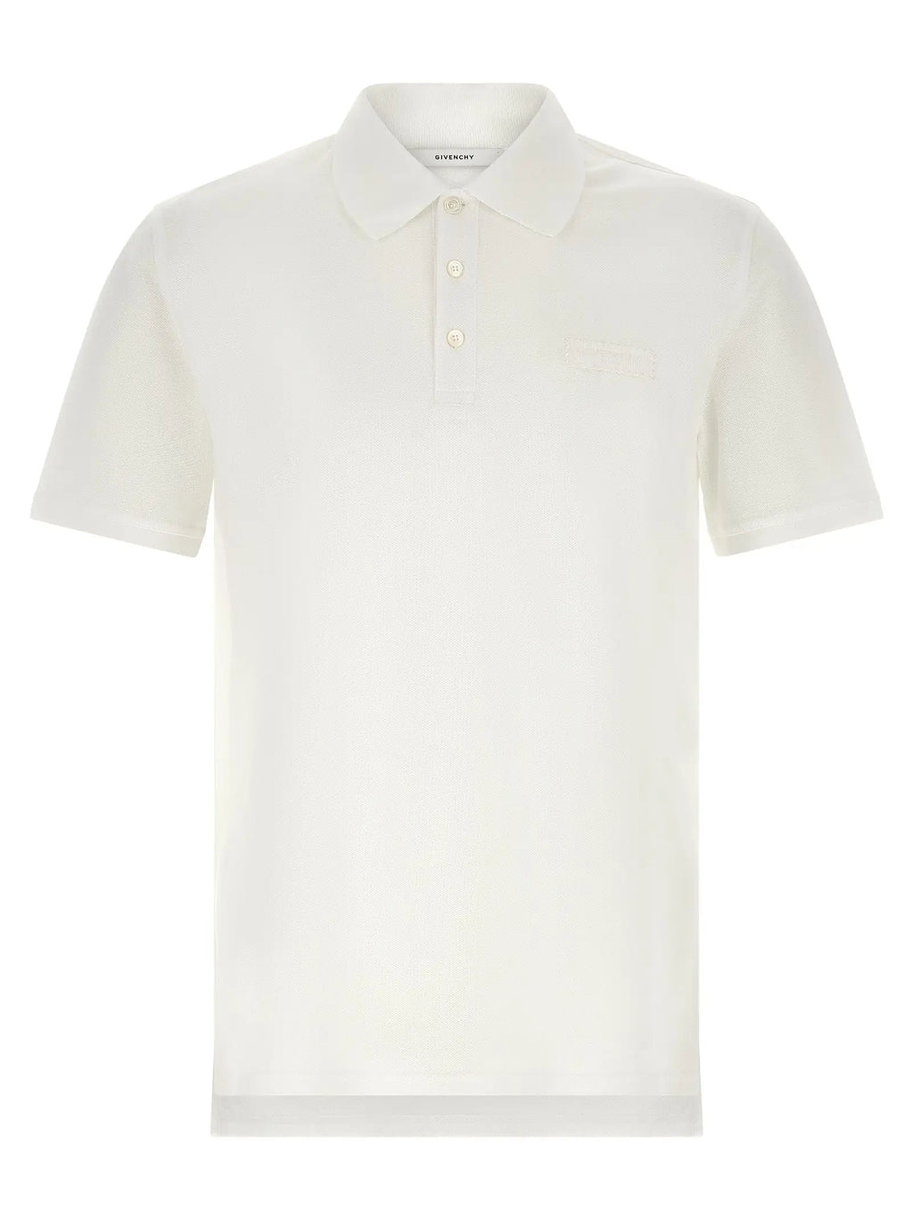 Polo blanc donnéchy en coton avec col classique et manches courtes pour un style élégant et décontracté