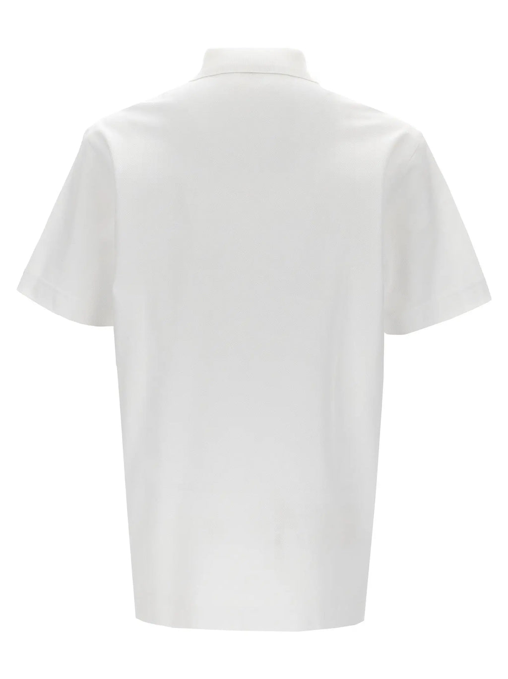 Chemise polo blanche en coton givenchy à manches courtes avec col net et design minimaliste