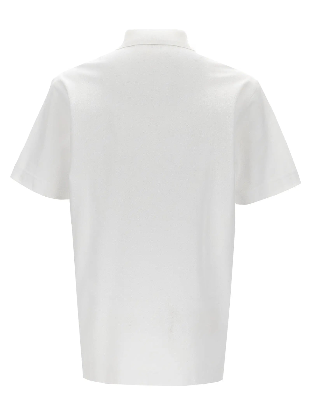 Chemise polo blanche en coton givenchy à manches courtes avec col net et design minimaliste