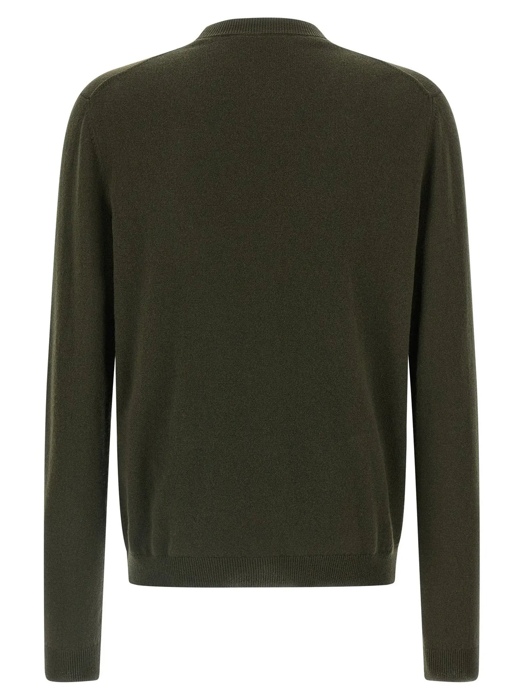 Cardigan bicolore en cachemire gucci en maille vert olive avec poignets et ourlet côtelés