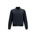 Blouson bomber gucci noir en polyamide avec design minimaliste et poignets côtelés