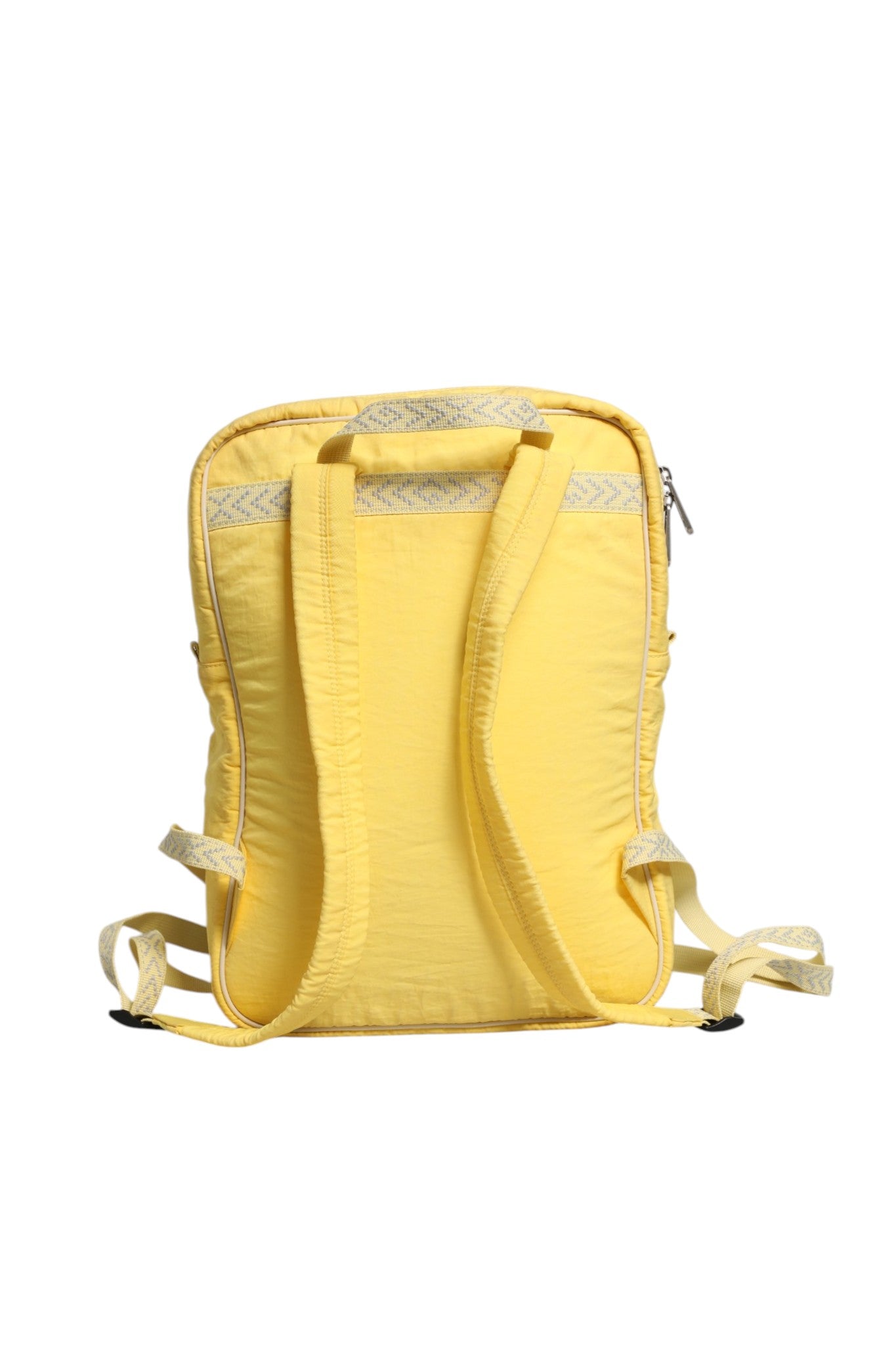 Sac à dos Gucci Blind For Love en nylon jaune avec logo Gucci, style élégant et moderne.