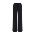 Pantalons décontractés en laine noire Gucci Oves Aries, style casual, avec coupe ajustée et détails modernes, pour homme.