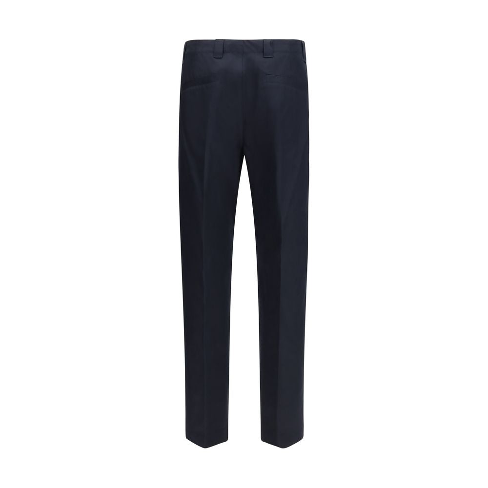 Pantalon décontracté en coton bleu de Gucci, style casual, avec coupe confortable et détails élégants.