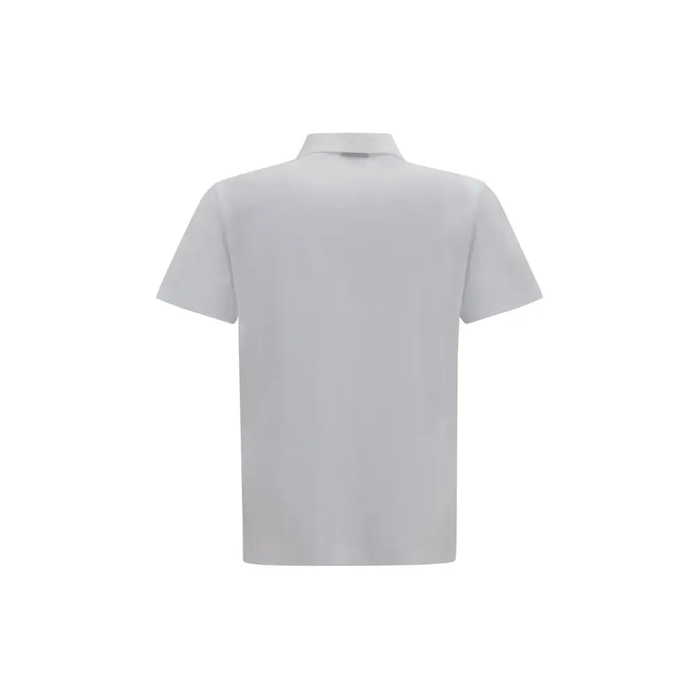 Polo gucci blanc en coton à manches courtes avec col classique et design minimaliste élégant