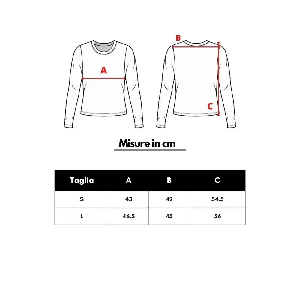 Gucci white cotton sweatshirt manches longues avec mesures en centimètres pour tailles s et l