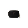 Sac bandoulière guess noir en polyéthylène avec surface texturée et chaîne en argent