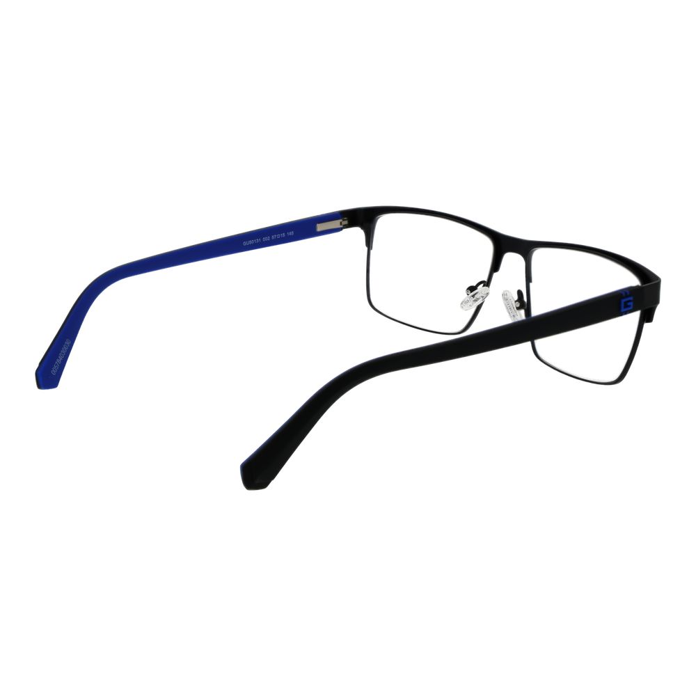 Lunettes en métal noir Guess avec montures en verre, style élégant et moderne pour un look sophistiqué.