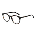 Lunettes en acétate marron Guess avec monture élégante et moderne, vues de face.