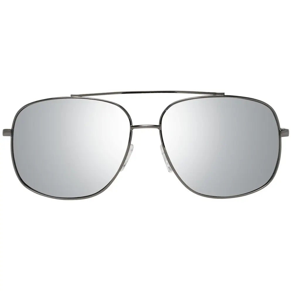 Lunettes de soleil Guess gray metal avec verres argentés miroir et monture métallique élégante