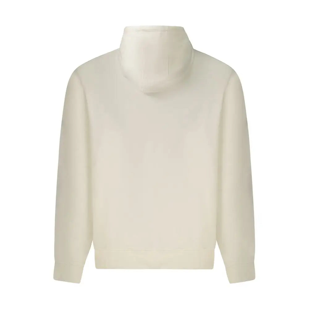 Hoodie guess jeans bianco coton pour homme couleur crème finition tissu doux et design minimaliste