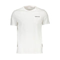 T-shirt homme guess jeans bianco en coton blanc avec poche poitrine et logo noir