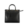 Sac à main femme guess jeans noir en polyuréthane avec poignées supérieures et garnitures dorées