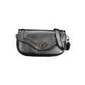 Sac bandoulière guess jeans noir en polyuréthane avec finition mate et fermoir logo doré élégant