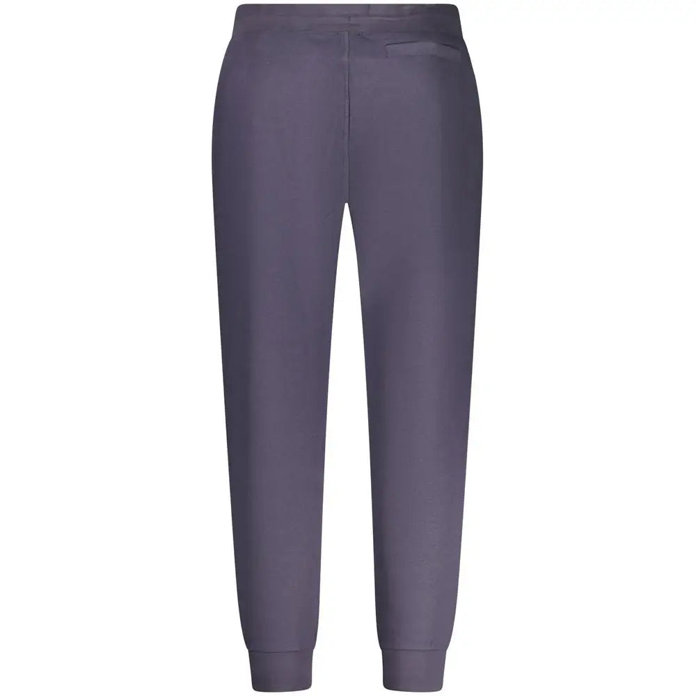 Pantalon de survêtement homme guess jeans bleu en coton bio avec tissu doux et poches elastiques gris foncé