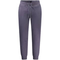 Joggers pour homme guess jeans blue en coton bio bleu doux avec taille ajustable et bord-côtes