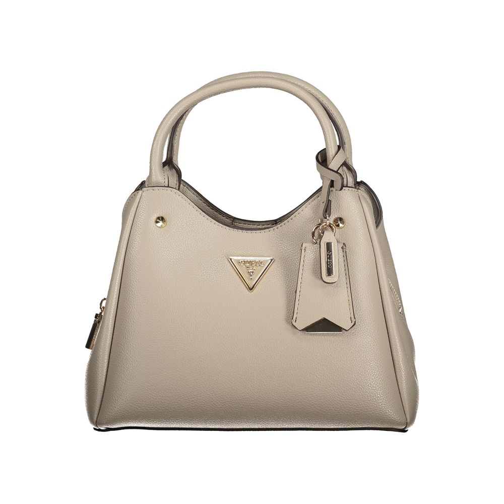 Sac à main Guess Jeans en gris en polyuréthane pour femmes, sac élégant avec design moderne et détails tendance.