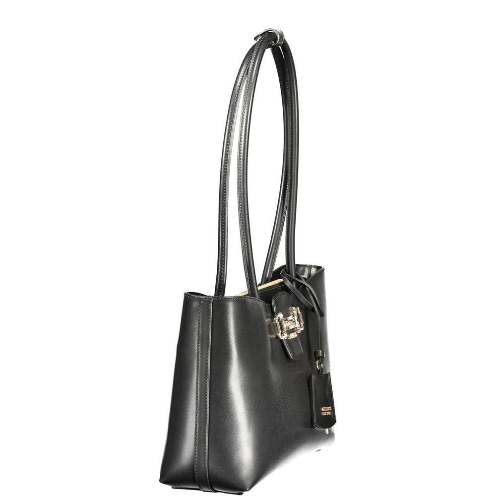 Sac à main Guess Jeans en polyuréthane noir pour femme, design élégant et moderne avec détails tendance.